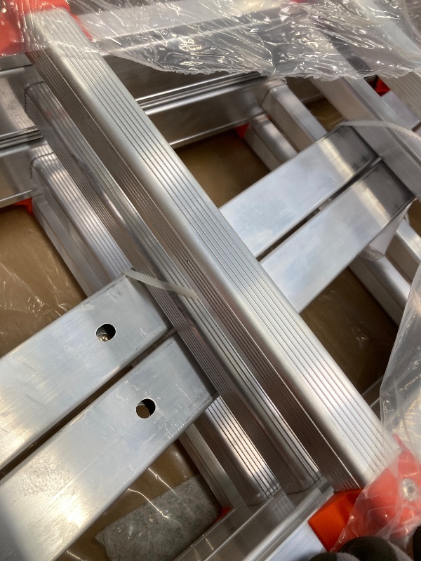 Photo 1 of *Scratches* LANBITOU Ladder, A Frame 6 Step Ladder Extension, 22 Ft Anti-Slip Multi Position Ladder, Storage Folding Ladder, 330 lbs Security Load Telescoping Aluminum Ladders for Stairs Home Indoor Outdoor Roof