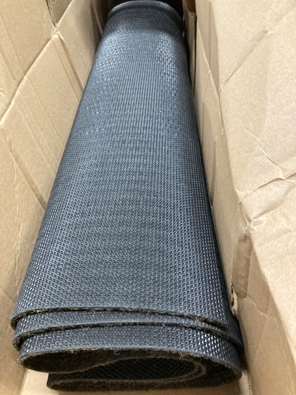 Photo 1 of **PARTS ONLY**iCustomRug Ribbed Entryway Door Mat – 3'x9' Brown, Indoor/Outdoor, Non-Slip TPR Rubber Backing, Low-Profile All-Weather Carpet, Non-Shedding & Easy Care, Utility Rug Ideal for High Traffic Areas