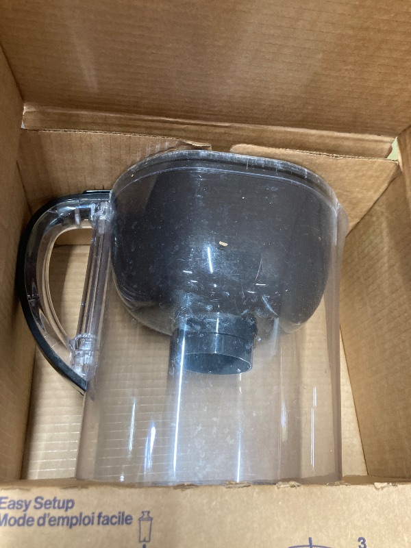 Photo 1 of *Cracks* Brita Large Water Filter Pitcher for Tap and Drinking Water with SmartLight Change Indicator, Includes 1 Standard Filter, BPA-Free, Lasts 2 Months, 10-Cup Capacity, Stretch Limo Black