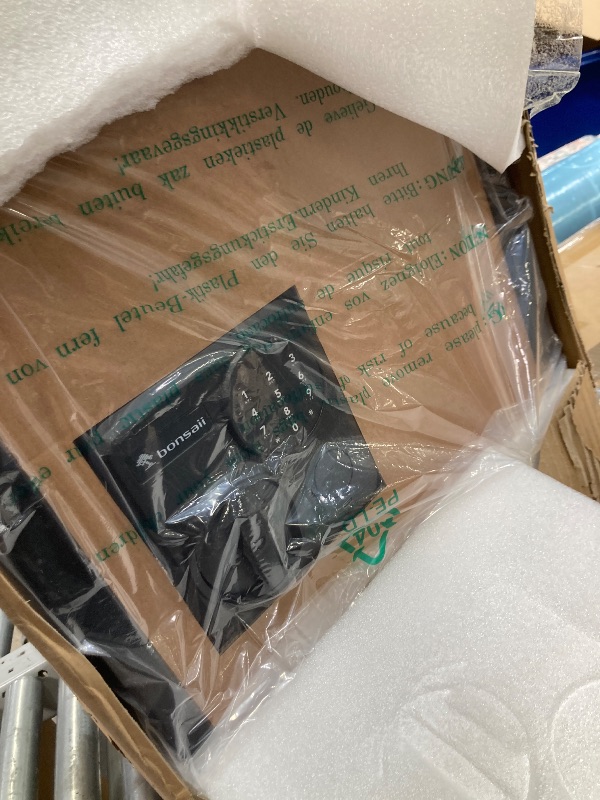 Photo 1 of *Keys and booklet on top* Bonsaii Large Safe Box with Fireproof Bag, 2.5 Cubic Feet for home security with Electronic Keypad and Removable Shelf, Document Safe for Home, Money, Cash, Jewelry, 15.7"W x 15"D x 21.7"H