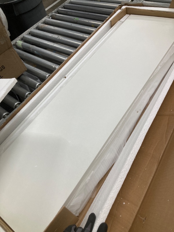 Photo 1 of *Piece broken* VASAGLE Bookcase, Bookshelf, Freestanding Storage Unit, 8 Open Compartments, Used Horizontally, Vertically, Upside Down, 11 x 35.4 x 39.4 Inches, for Living Room, Study, Office, Cloud White ULBC55WT