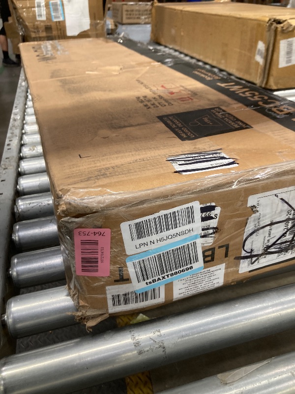 Photo 1 of *Piece broken* VASAGLE Bookcase, Bookshelf, Freestanding Storage Unit, 8 Open Compartments, Used Horizontally, Vertically, Upside Down, 11 x 35.4 x 39.4 Inches, for Living Room, Study, Office, Cloud White ULBC55WT