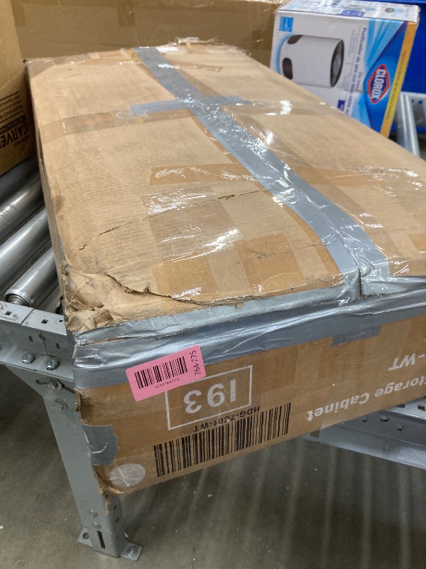 Photo 1 of *Cracked/Chipped* OLIXIS 7 Drawer Mobile File Cabinet Under Desk Storage Organization with Wheels Vertical Filing Chest Rolling Wood Small Desk Printer Stand for Home Office, 15.75"D x 18.74"W x 34.25"H, White