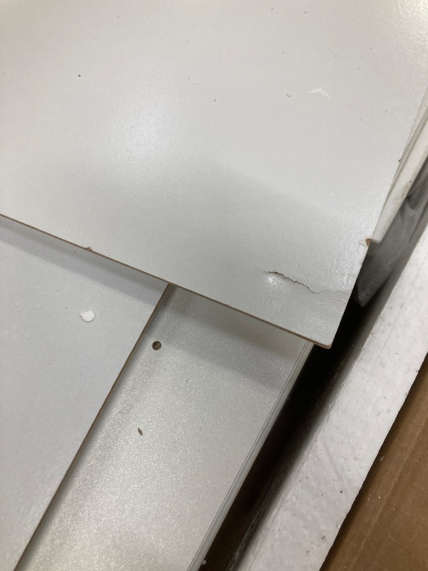 Photo 1 of *Cracked/Chipped* OLIXIS 7 Drawer Mobile File Cabinet Under Desk Storage Organization with Wheels Vertical Filing Chest Rolling Wood Small Desk Printer Stand for Home Office, 15.75"D x 18.74"W x 34.25"H, White