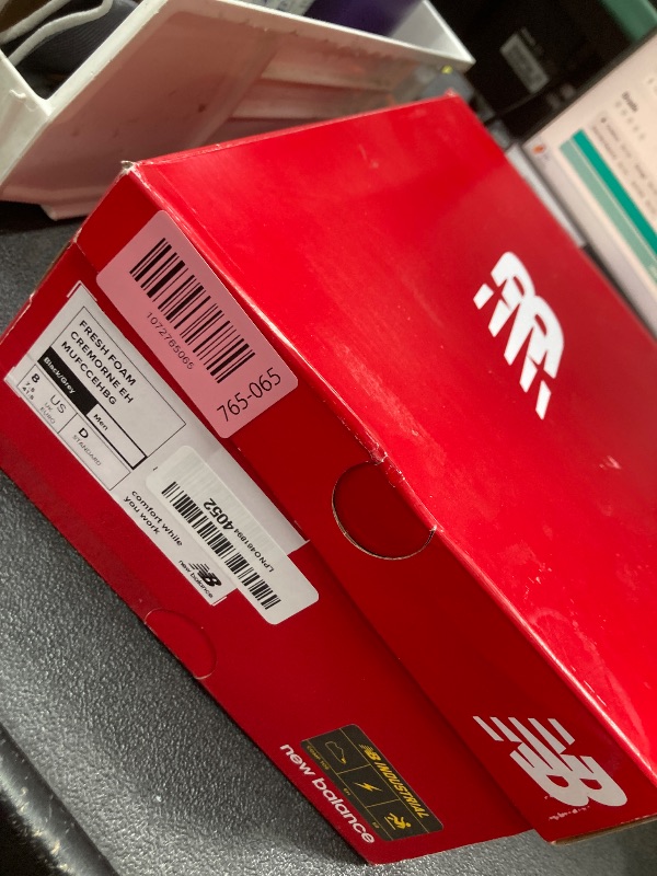 Photo 1 of *USED* New Balance Fresh Foam Cremorne Composite Toe Safety Shoes for Men - Non Slip, Electrical Hazard - Black/Grey, Low Rise  SIZE 8