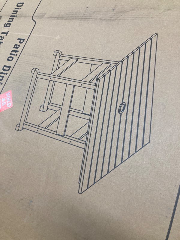 Photo 1 of *BOXES 3/3* Patio Table and Chair set, four chairs