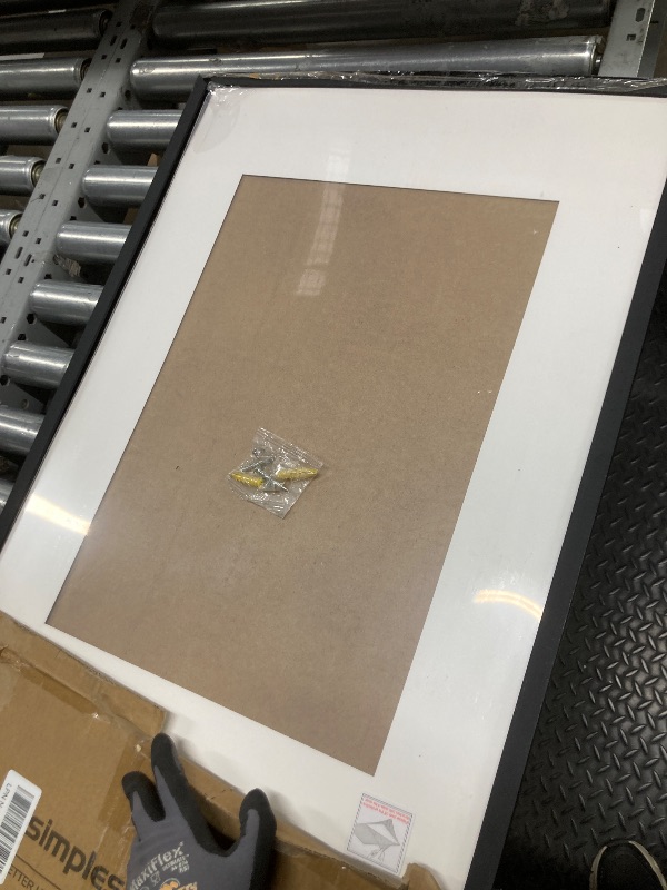 Photo 1 of *Frame coming apart* upsimples 19x27 Poster Frame, Display Pictures 13x19 with Mat or 19 x 27 Without, Wall Hanging Puzzle Frames, Black, 1 Pack