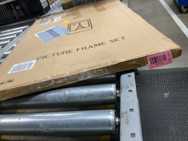 Photo 1 of *Frame coming apart* upsimples 19x27 Poster Frame, Display Pictures 13x19 with Mat or 19 x 27 Without, Wall Hanging Puzzle Frames, Black, 1 Pack