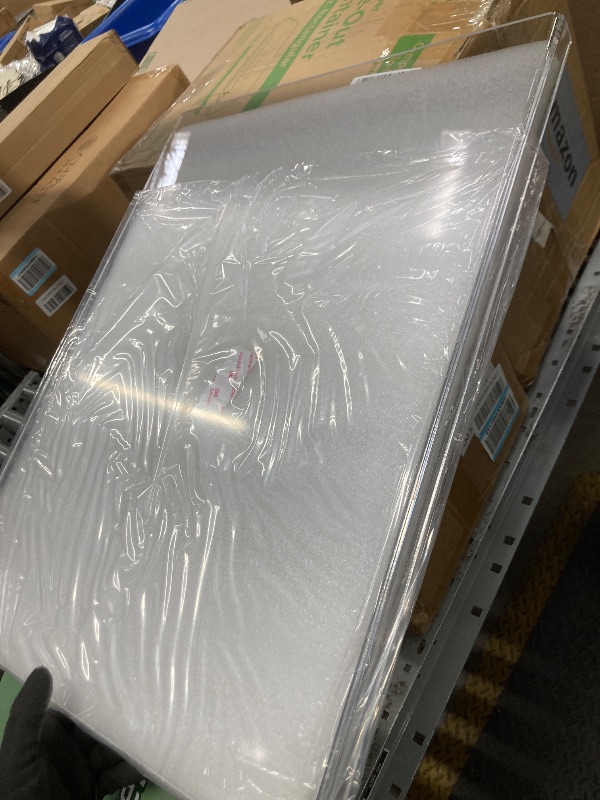 Photo 1 of *Damage to cutting board* SWSKR Acrylic Cutting Board with Counter Lip,23''x17"Large Clear Cutting Board for Kitchen Countertop,Non-Slip,60% Thicker,Perfect for Bread,Meat,Veggies & More,Great Kitchen Essential Gadgets & Decor