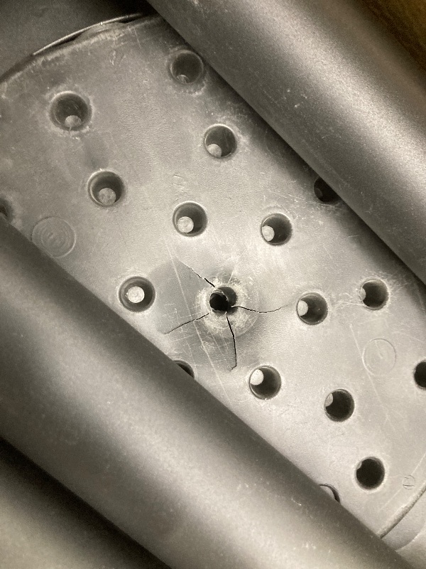 Photo 1 of *Scratches/Base cracked* Crowd Control Stanchion Set, 4 Pack Black Stanchions with 6.6Ft Sturdy Retractable Belts, Crowd Control Barriers for Parties, Airport Lines, Events, Weddings