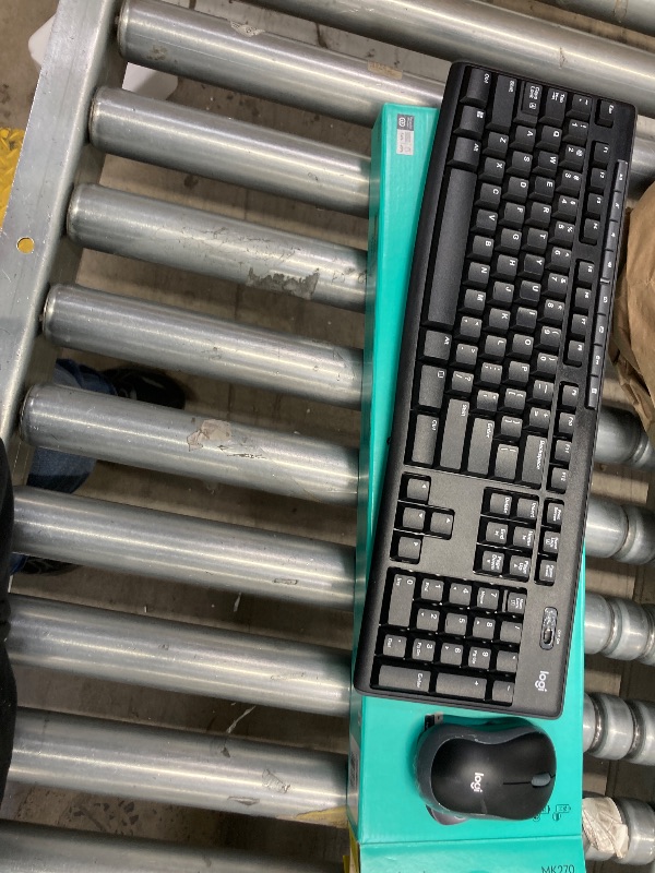 Photo 1 of ***MISSING USB***Logitech MK270 Wireless Keyboard and Mouse Combo for Windows, 2.4 GHz Wireless, Compact Mouse, 8 Multimedia and Shortcut Keys, 2-Year Battery Life, for PC, Laptop - Black***MISSING USB***