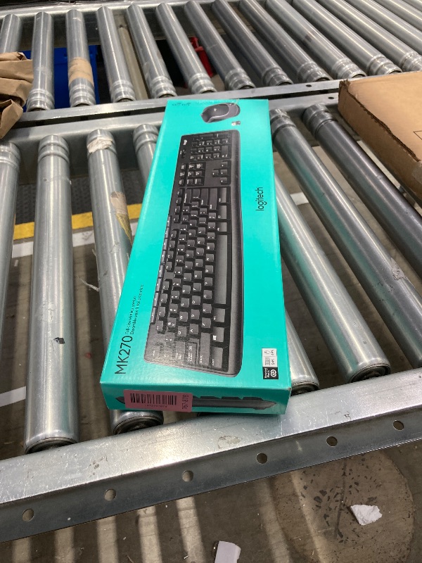 Photo 1 of ***MISSING USB***Logitech MK270 Wireless Keyboard and Mouse Combo for Windows, 2.4 GHz Wireless, Compact Mouse, 8 Multimedia and Shortcut Keys, 2-Year Battery Life, for PC, Laptop - Black***MISSING USB***
