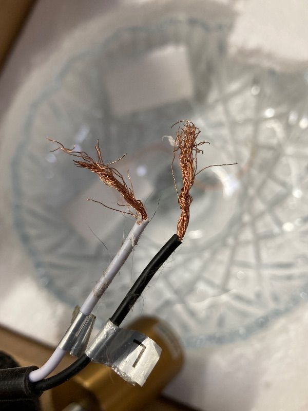 Photo 1 of ***FRAYED WIRES -SELLING AS IS *** UOFUS Vintage Gold Semi Flush Mount Ceiling Light Fixture with Clear Glass Shade Antique Brass Small Chandelier Flower Close to Ceiling Light for Hallway Entryway Bedroom Porch Foyer Corridor Kitchen