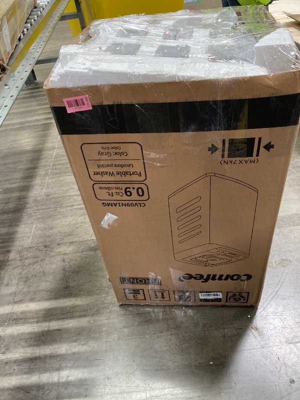 Photo 1 of ** used, the smells is like a detergent**COMFEE' Portable Washing Machine, 0.9 cu.ft Compact Washer With LED Display, 5 Wash Cycles, 2 Built-in Rollers, Space Saving Full-Automatic Washer