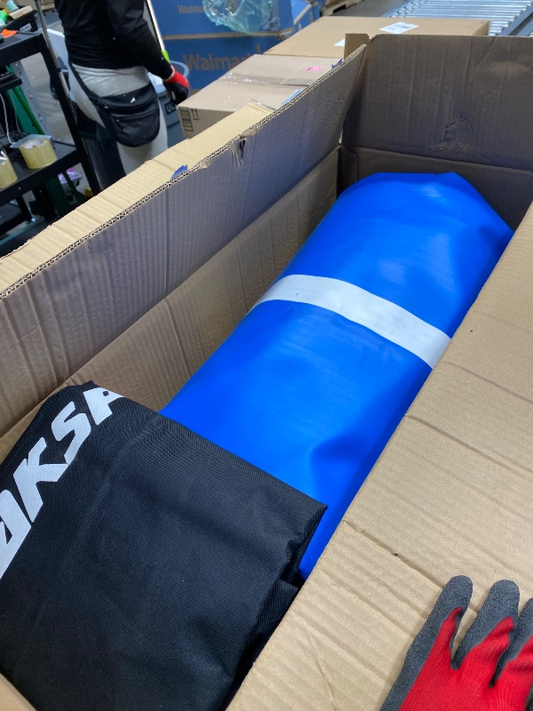 Photo 1 of **HAS SMALL LEAK**AKSPORT Inflatable Air Gymnastics Mat Training Mats 4/6/8 inches Thickness Gymnastics Tracks for Home Use/Training/Cheerleading/Yoga/Water with Pump