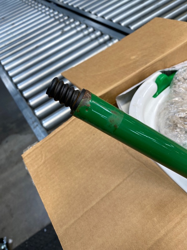 Photo 1 of ***MISSING PARTS -SELLING AS IS*** Libman Tornado Spin Mop System and 1 Refill, Mop and Bucket with Wringer Set for Hardwood Floor Cleaning, 2 Total Heads Included