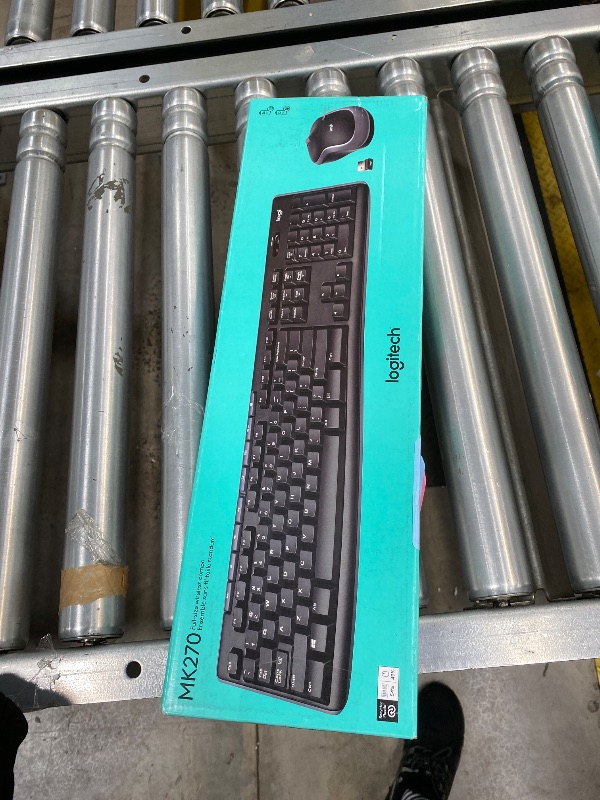 Photo 1 of ***Missing USB Dongle/Receiver***Logitech MK270 Wireless Keyboard and Mouse Combo for Windows, 2.4 GHz Wireless, Compact Mouse, 8 Multimedia and Shortcut Keys, 2-Year Battery Life, for PC, Laptop - Black***Missing USB Dongle/Receiver***