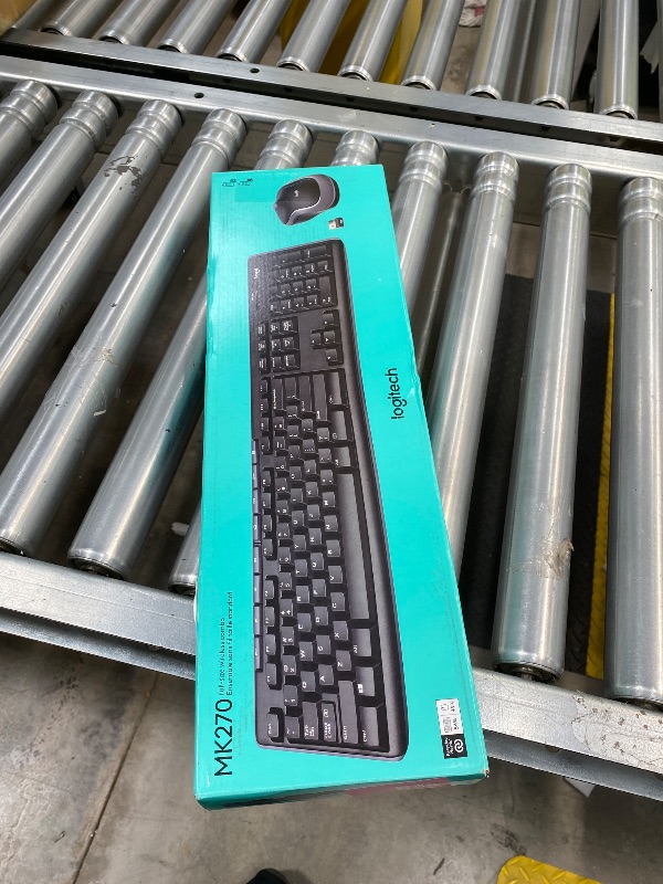 Photo 1 of ***Missing Mouse and Dongle***Logitech MK270 Wireless Keyboard and Mouse Combo for Windows, 2.4 GHz Wireless, Compact Mouse, 8 Multimedia and Shortcut Keys, 2-Year Battery Life, for PC, Laptop - Black***Missing Mouse and Dongle***
