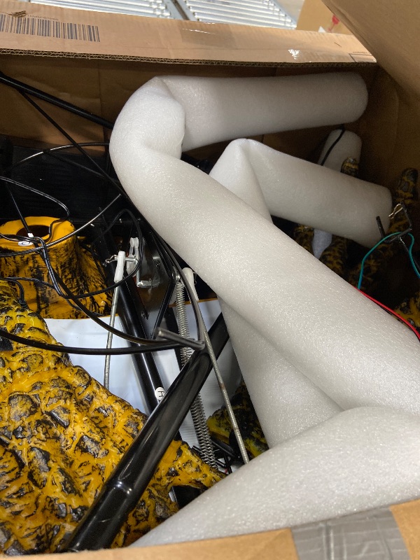 Photo 1 of ***DAMAGE -MISSING PIECES -SELLING AS PARTS ONLY*** Haunted Hill Farm Motion-Activated 7.5-Ft. Tall Smoldering Ghoul, Plug-in Talking Scare Prop Animatronic with Spooky Sound Effects and Lights for Indoor or Covered Outdoor Creepy Halloween Decoration**10