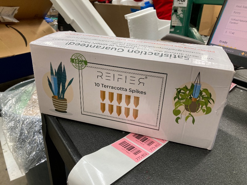 Photo 1 of 10-Pack Natural Self Watering Spikes - Terracotta - Automatic Plant Waterer for Indoor & Outdoor