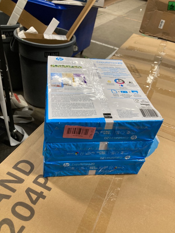 View 2 of **pack of 3 **HP Printer Paper | 8.5 x 11 Paper | Copy &Print 20 lb | 1 Ream Case - 500 Sheets| 92 Bright | FSC Certified | 200060