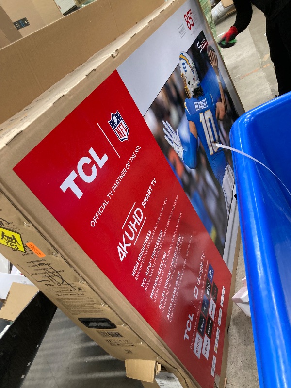 Photo 1 of **Returns and refunds are not accepted.**TCL 85-Inch Class S5 4K UHD LED Smart TV with Google TV (85S551G, 2024 Model), Google Assistant Built-in with Voice Remote, Compatible with Alexa, Streaming Television