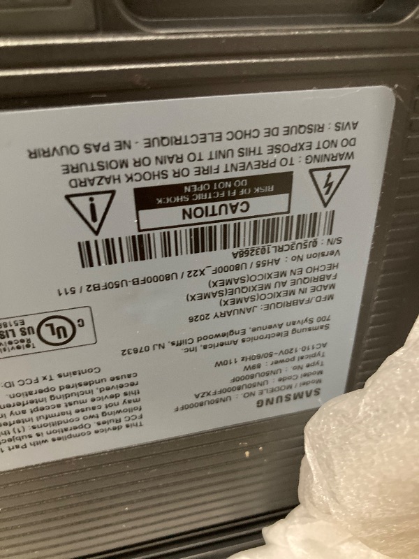 Photo 1 of ** NO REFUNDS, NO RETURNS** Samsung 50-Inch Class Crystal UHD U8000F 4K Smart TV (2025 Model) Endless Free Content, Crystal Processor 4K, MetalStream Design, Knox Security, Alexa Built-in