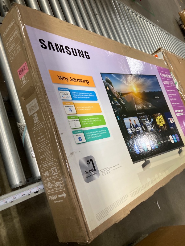 Photo 1 of ** NO REFUNDS, NO RETURNS** Samsung 50-Inch Class Crystal UHD U8000F 4K Smart TV (2025 Model) Endless Free Content, Crystal Processor 4K, MetalStream Design, Knox Security, Alexa Built-in