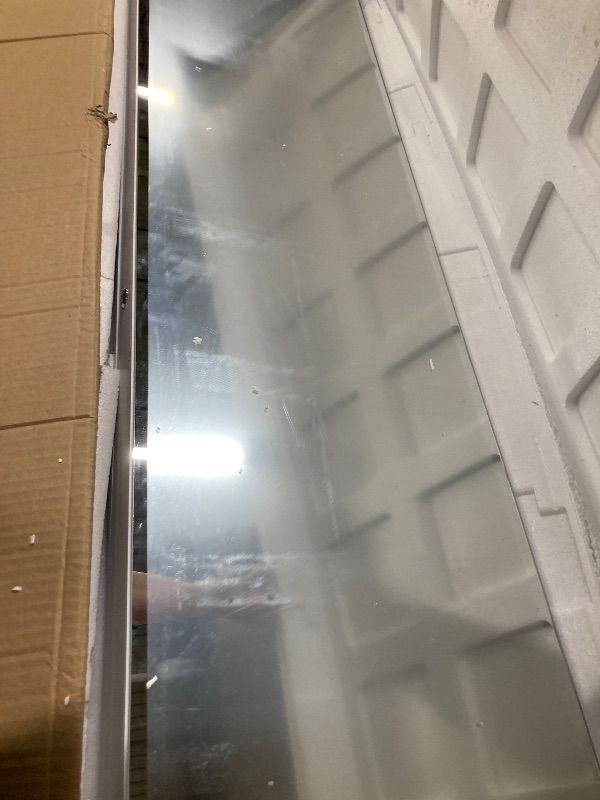 Photo 1 of **NO KEY/UNLOCKED**Songmics Home - SONGMICS 6 LEDs Lockable Standing Jewelry Cabinet with Full-Length Mirror, White - Cloud White