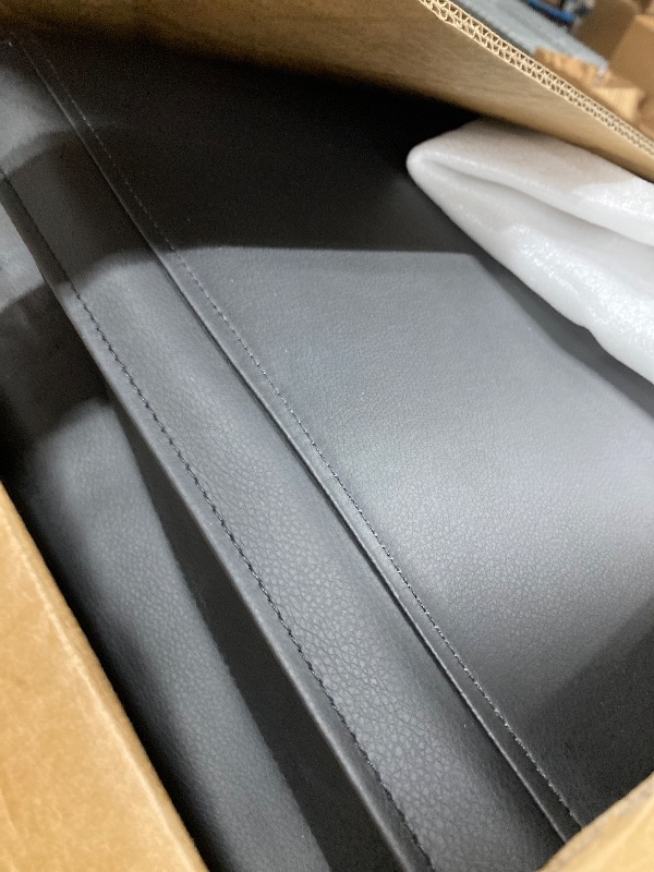 Photo 1 of **MISSING PARTS/NO ARMS**COMHOMA PU Leather Swivel Rocker Recliner With Cup Holders H7134 BLACK