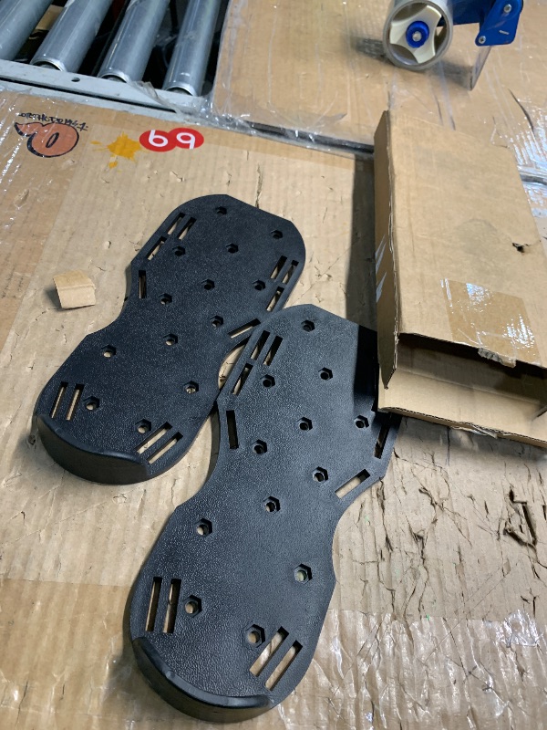 Photo 1 of ***MISSING SPIKES***weyleity Gunite Spiked Shoes | Epoxy Floor Spiked Shoes with 1.1''/28mm Short Spikes, 1 Pair Epoxy Shoes for Epoxy Flooring Coating, Self-Leveling Floors, Overlays