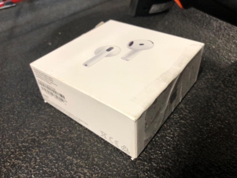 Photo 1 of ***FACTORY SEALED - OPENED FOR INSPECTION*** Apple AirPods 4 Wireless Earbuds, Bluetooth Headphones, with Active Noise Cancellation, Adaptive, Transparency Mode, Personalized Spatial Audio, USB-C Charging Case, Wireless Charging, H2 Chip