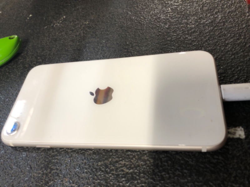 Photo 1 of *** LOCKEDTO PREVIOUS OWNER *** Apple iPhone SE 3rd Gen, 128GB, Starlight - Unlocked (Renewed)
