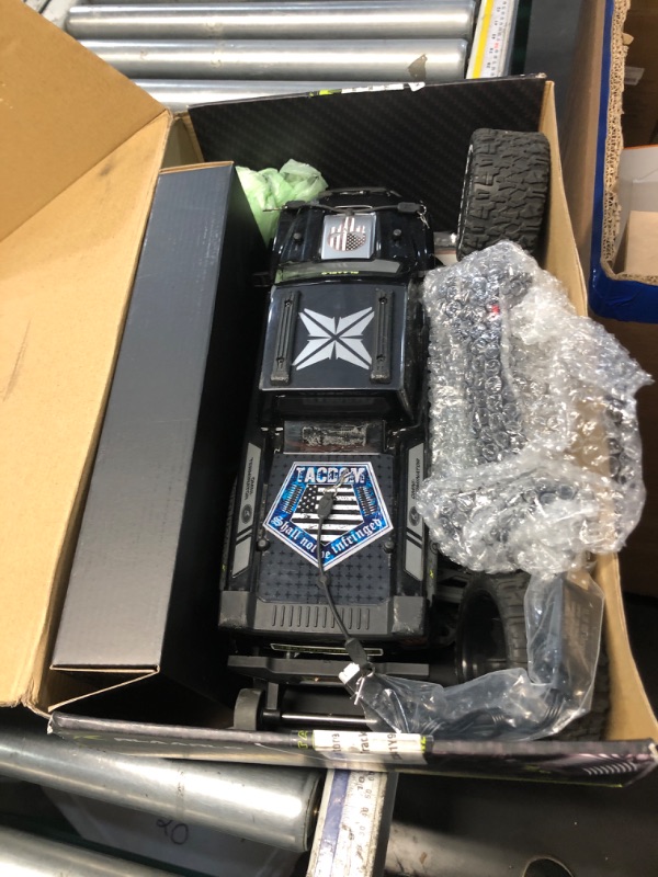 Photo 1 of **PARTS ONLY** RIAARIO 1/10 Brushless RC Cars, Monster Truck, 50+ MPH, 4WD, Waterproof, Carbon Fiber, Black, Ages 8+