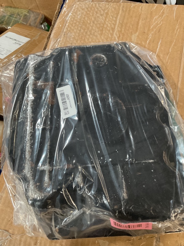 Photo 1 of ** heavily used **
YMAUGP Transmission Oil Pan with Drain Plug Compatible with 42RLE Transmission For Jeep Liberty Wrangler, For Chrysler 300, For Ram 1500 Dakota, For Dodge Challenger Charger Dakota Durango Magnum