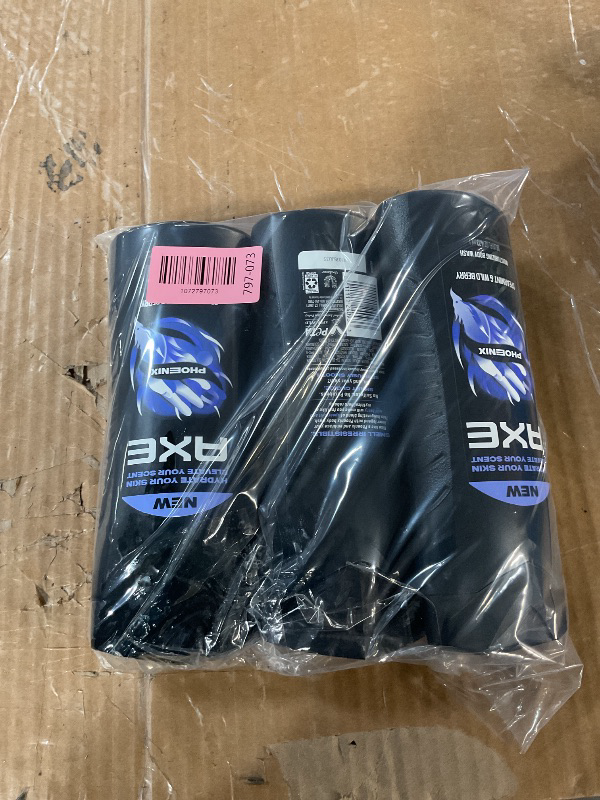 Photo 1 of ** only comes with three **
AXE Body Wash Phoenix 4 Count 12h Refreshing Scent Crushed Mint & Rosemary Men's Body Wash with 100% Plant-Based Moisturizers 16 oz