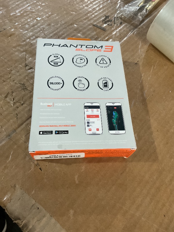 Photo 1 of ***FACTORY SEALED***
Bushnell Golf Phantom 3 Slope GPS – Handheld, Touchscreen, Slope-Adjusted Distances, 38,000+ Courses & Magnetic Cart Mount, Orange