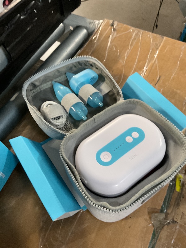 Photo 1 of ***LIKE NEW/OPEN BOX***
Frida Baby Electric NoseFrida Pro Nasal Aspirator for Baby, Hospital Grade Suction, Nose Sucker for Baby & Toddler, Nasal Aspirator for Congestion Relief, 5 Suction Levels, 2 Tips, Cordless with Case