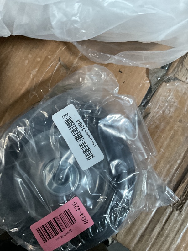 Photo 1 of (2-Pack) AR-PRO 6” x 1.5” Flat Free Solid Rubber Wheel Assemblies - Replacement Hand Truck Wheels with Ball Bearings and 5/8” Bore Hole Diameter - Heavy-Duty Solid Rubber Wheels 132 lbs Load Capacity