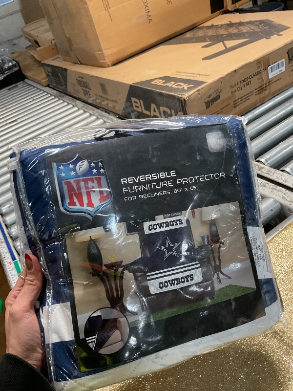 Photo 1 of ***COWBOYS***Sports NFL Seattle Seahawks Furniture Protector with Elastic Straps, Sofa, College Navy