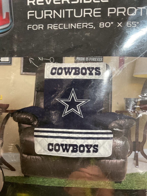 Photo 1 of ***COWBOYS***Sports NFL Seattle Seahawks Furniture Protector with Elastic Straps, Sofa, College Navy