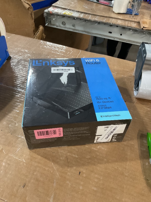 Photo 1 of ****** factory sealed ********Linksys AX2200 | Dual-Band Mesh WiFi 6 Router | 2.2 (AX2200) Speeds | Connect 15+ Devices | 1500 Sq Ft Coverage | 2024 Release, Black