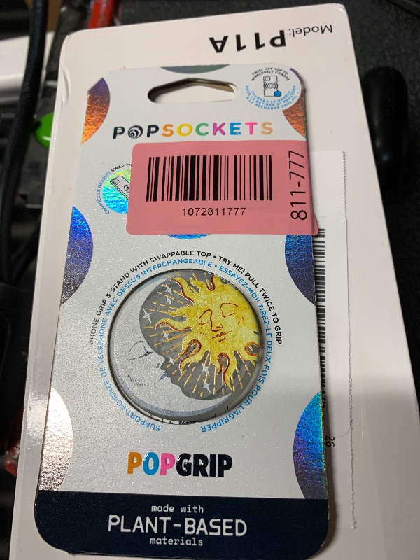 Photo 1 of ????PopSockets Phone Grip with Expanding Kickstand, Adhesive Grip - Sun and Moon