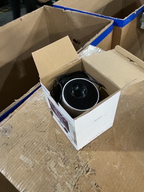 Photo 1 of [Electric Focus]Mini Portable Projector with 4K Support, Bluetooth 5.4 WIFI6, 5watt Sound Base Speaker, 260 ANSI, Android 11, 210° Rotation , Auto Keystone Correction Video Projector HY300 PLUS