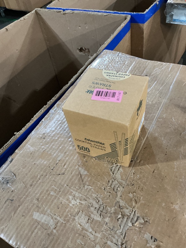 Photo 1 of [500 Bulk] 5.75 inch White Small Paper Straws for Kids, Milk Cartons, Cocktail, Coffee, Short Drinks - Eco Friendly Disposable Drinking Straws