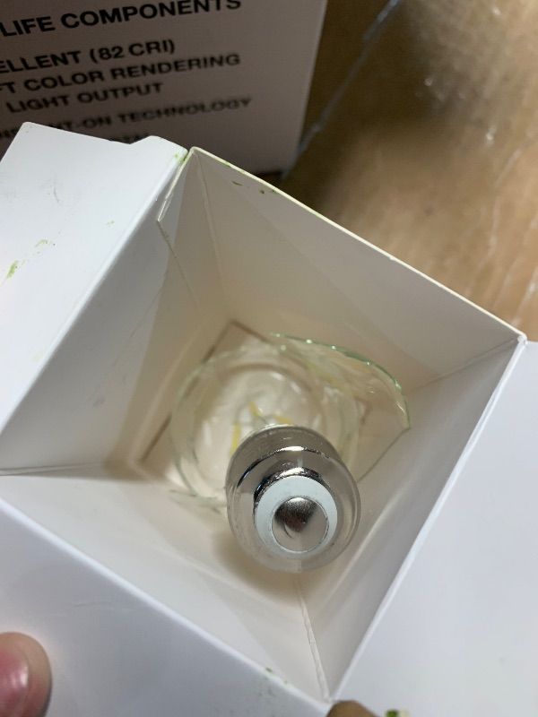 Photo 1 of ***DAMAGE SEE NOTES/IMAGES***
FLSNT 100W Equivalent LED Edison Bulbs, ST19/ST58 Dimmable LED Light Bulbs for Kitchen, Dining Room, High Brightness with 1000LM, 5000K Daylight, 8W, E26 Base, 6 Pack