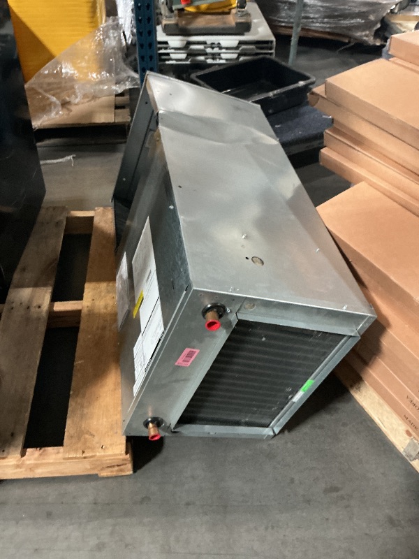 Photo 1 of ***DAMAGED DURING TRANSIT - TRUCK/TRAILER PICKUP ONLY***First Company 24RAQ-3-Z First Co 24RAQ-3 1.5/2.0 ton A2L Field Installed TXV Fan Coil 3 row hot water coil std WH pump
