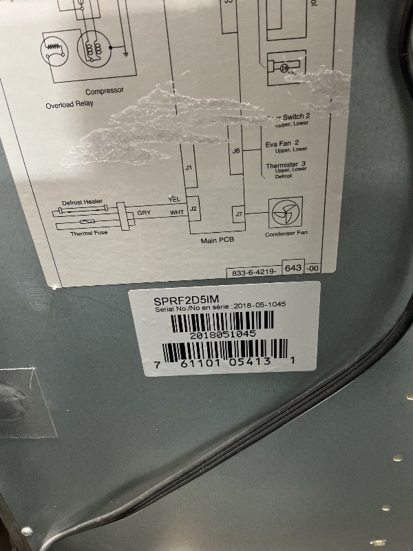 View 7 of ***DAMAGED DURING TRANSIT - TRUCK/TRAILER PICKUP ONLY*****CORD DAMAGED**Summit SPRF2D5IM Built-in Drawer Refrigerator, Stainless Steel