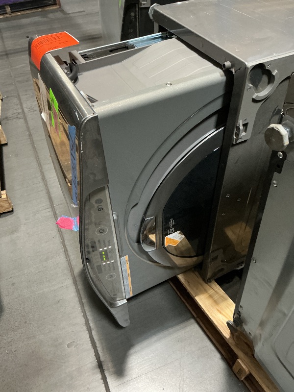 Photo 1 of **DAMAGED IN TRANSIT**1.0 cu. ft. LG SideKick Pedestal Washer