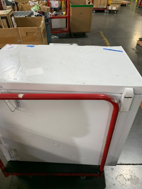 Photo 1 of ***DAMAGED DURING TRANSIT - TRUCK/TRAILER PICKUP ONLY***Magic Chef 8.7 cu. ft. Manual Defrost Chest Freezer